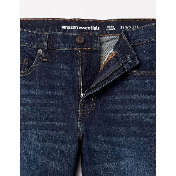 Amazon Essentials Mens SkinnyFit Stretch JeanIndigo Wash