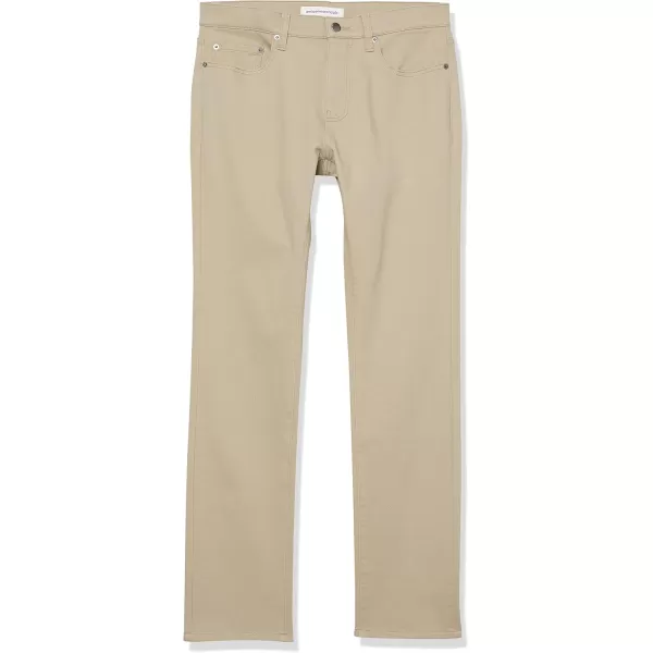 Amazon Essentials Mens SkinnyFit Stretch JeanLight Khaki Brown