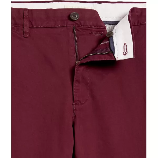 Amazon Essentials Mens SkinnyFit Washed Comfort Stretch Chino Pant Previously GoodthreadsBurgundy