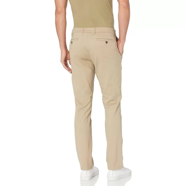 Amazon Essentials Mens SkinnyFit Washed Comfort Stretch Chino Pant Previously GoodthreadsLight Khaki Brown