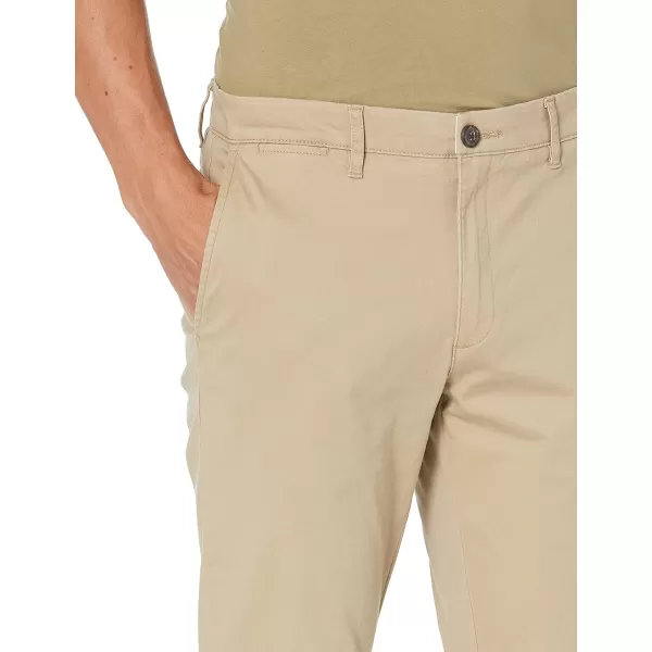 Amazon Essentials Mens SkinnyFit Washed Comfort Stretch Chino Pant Previously GoodthreadsLight Khaki Brown