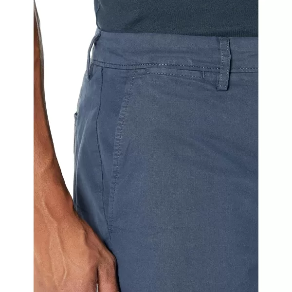 Amazon Essentials Mens SlimFit 5 FlatFront Comfort Stretch Chino Short Previously GoodthreadsNavy