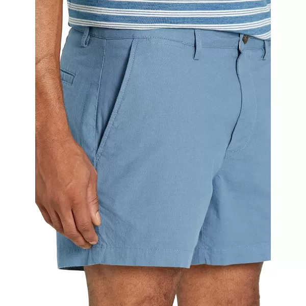 Amazon Essentials Mens SlimFit 5 Lightweight Comfort Stretch Oxford Short Previously GoodthreadsBlue