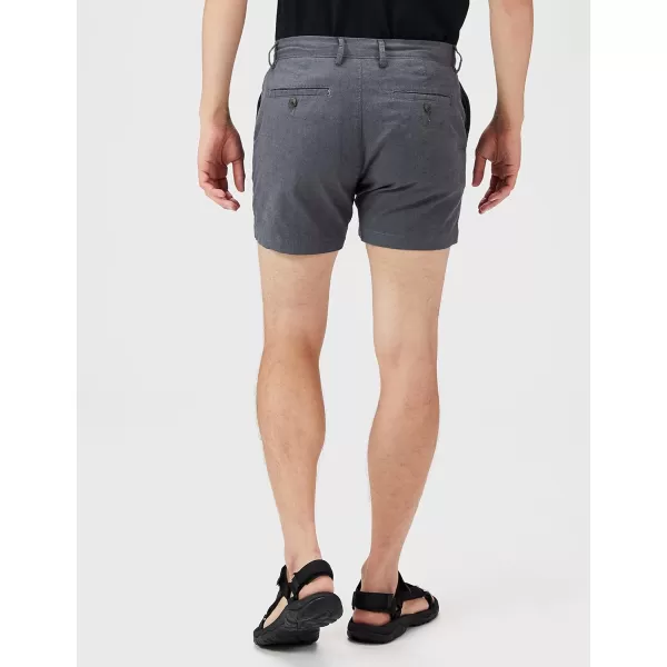 Amazon Essentials Mens SlimFit 5 Lightweight Comfort Stretch Oxford Short Previously GoodthreadsGrey
