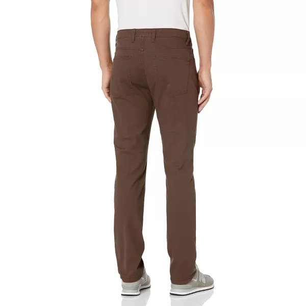 Amazon Essentials Mens SlimFit 5Pocket Comfort Stretch Chino Pant Previously GoodthreadsBrown