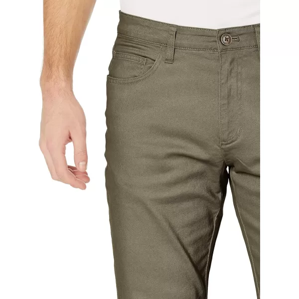 Amazon Essentials Mens SlimFit 5Pocket Comfort Stretch Chino Pant Previously GoodthreadsOlive