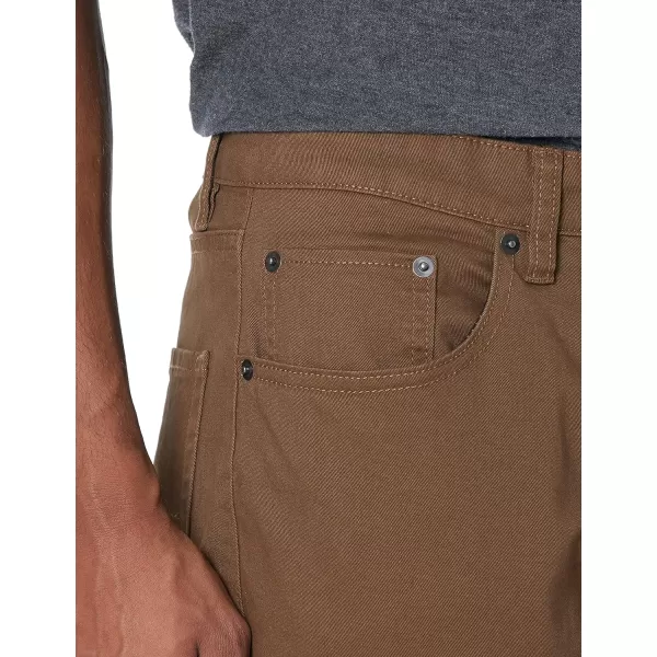 Amazon Essentials Mens SlimFit 5Pocket Stretch Twill PantBrown