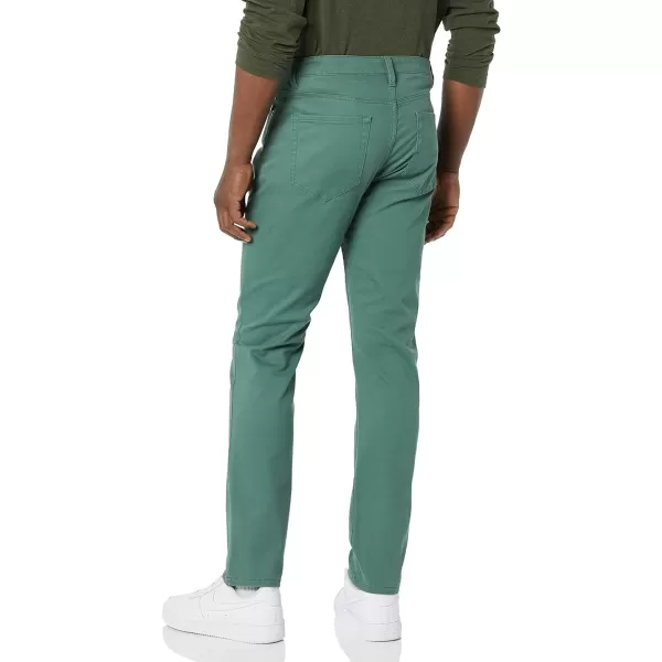 Amazon Essentials Mens SlimFit 5Pocket Stretch Twill PantGreen