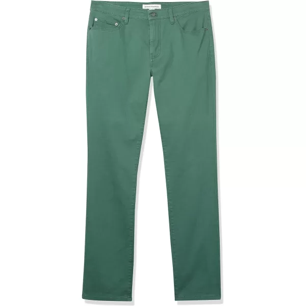 Amazon Essentials Mens SlimFit 5Pocket Stretch Twill PantGreen