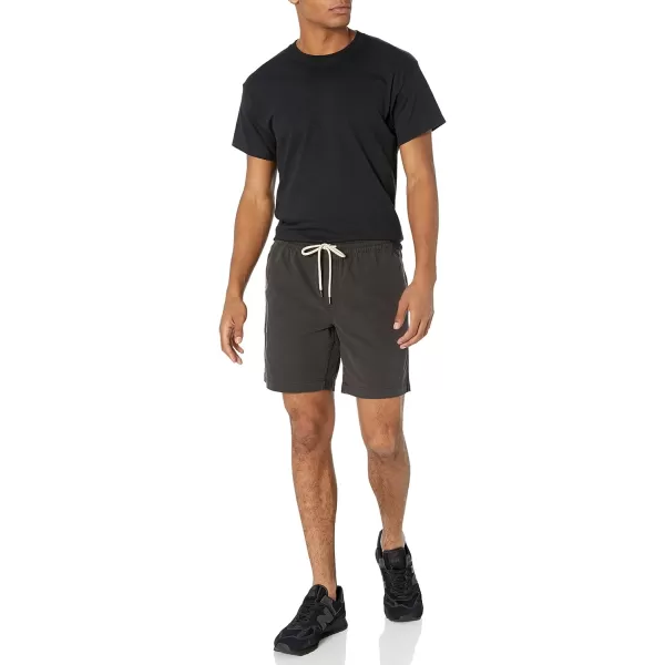 Amazon Essentials Mens SlimFit 7 Pullon Comfort Stretch Canvas Short Previously GoodthreadsBlack