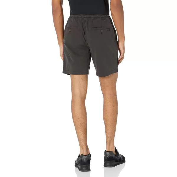 Amazon Essentials Mens SlimFit 7 Pullon Comfort Stretch Canvas Short Previously GoodthreadsBlack