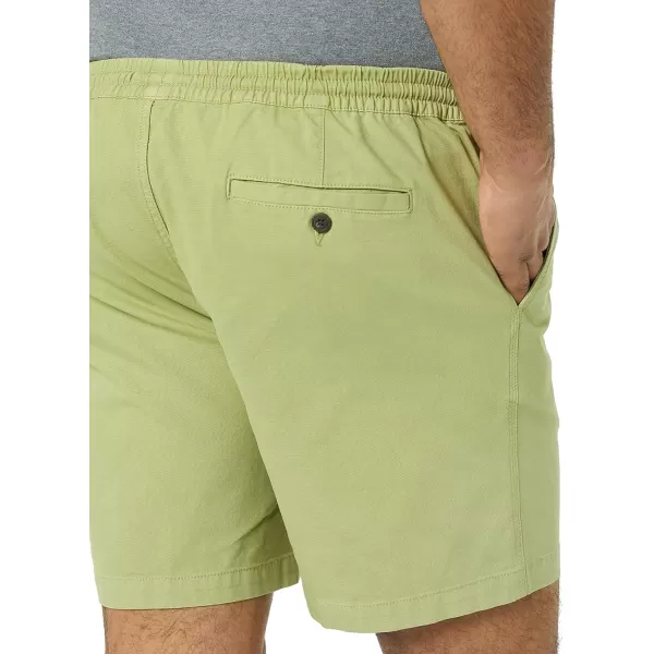 Amazon Essentials Mens SlimFit 7 Pullon Comfort Stretch Canvas Short Previously GoodthreadsLight Olive