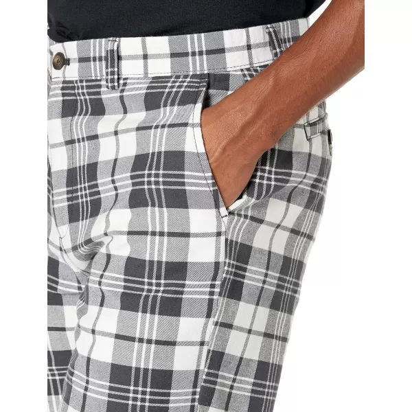 Amazon Essentials Mens SlimFit 9 ShortGrey Plaid