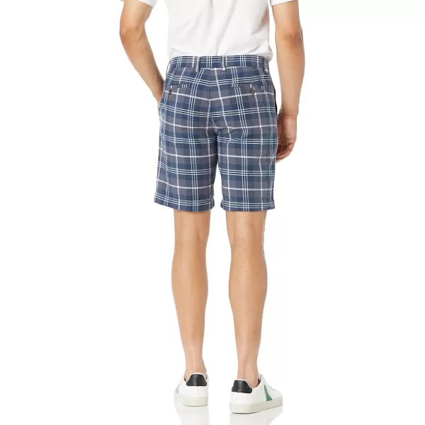 Amazon Essentials Mens SlimFit 9 ShortNavy Plaid