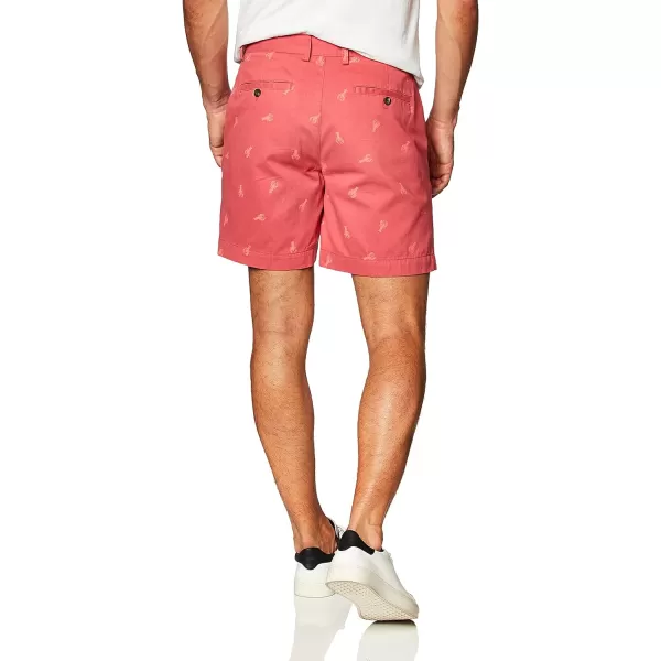 Amazon Essentials Mens SlimFit 9 ShortWashed Red Lobster