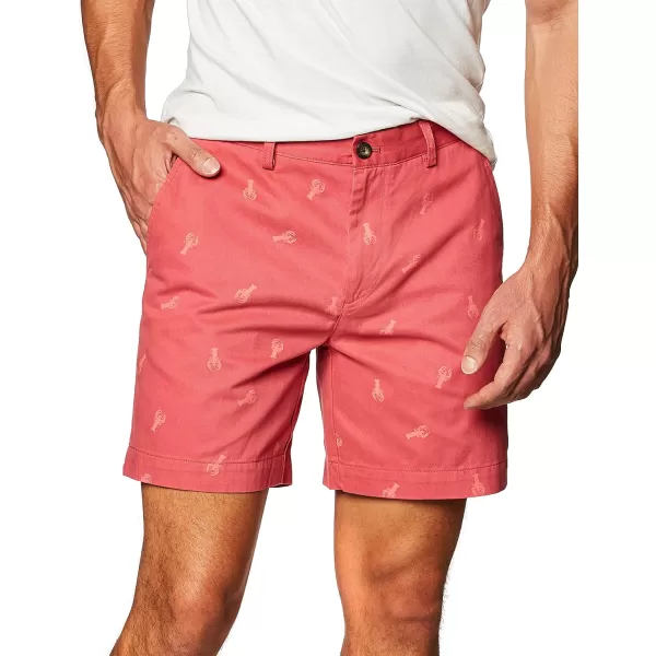 Amazon Essentials Mens SlimFit 9 ShortWashed Red Lobster