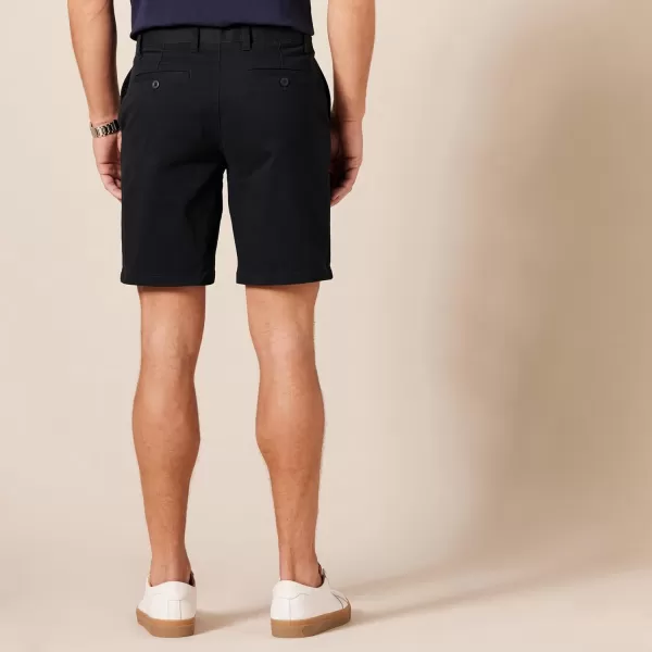 Amazon Essentials Mens SlimFit 9 Stretch Chino ShortBlack