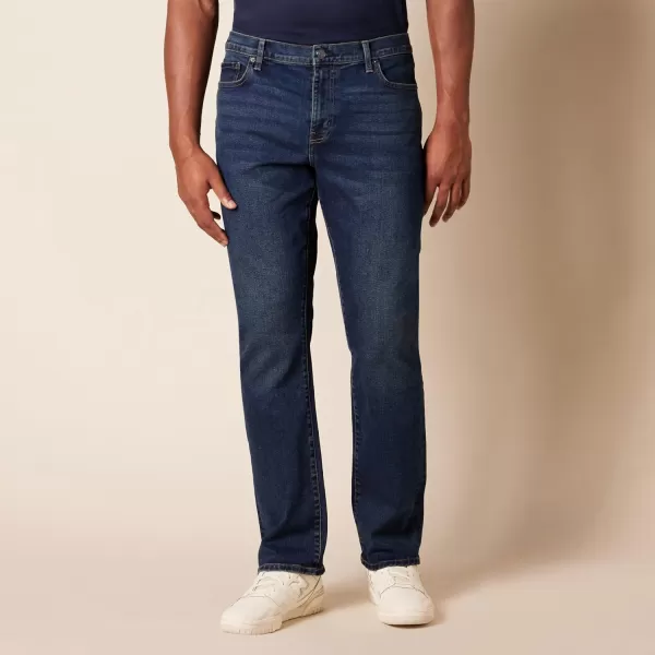 Amazon Essentials Mens SlimFit Bootcut JeanDark Wash