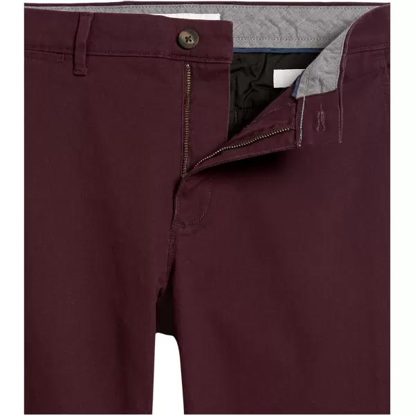 Amazon Essentials Mens SlimFit Casual Stretch Khaki PantBurgundy