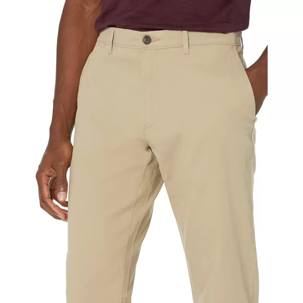 Amazon Essentials Mens SlimFit Casual Stretch Khaki PantKhaki Brown