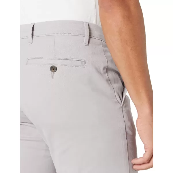 Amazon Essentials Mens SlimFit Casual Stretch Khaki PantLight Grey