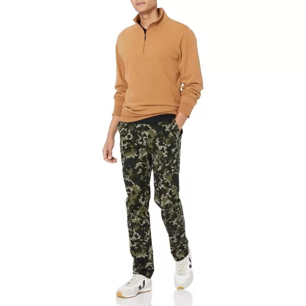 Amazon Essentials Mens SlimFit Casual Stretch Khaki PantOlive Geo Camo