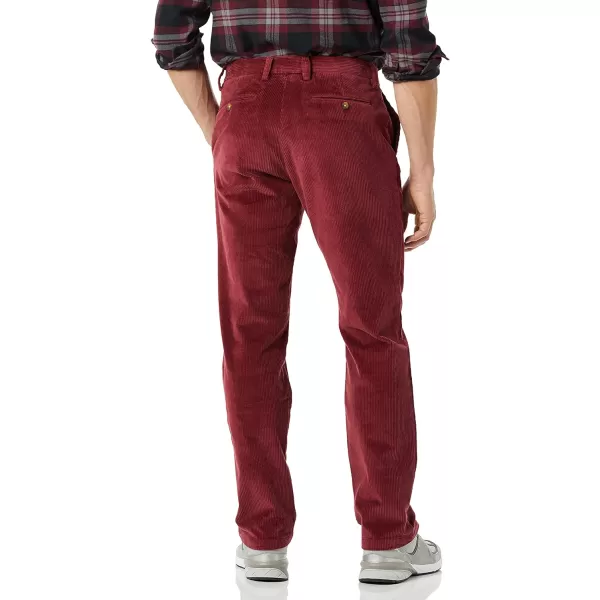 Amazon Essentials Mens SlimFit Corduroy Chino PantBurgundy