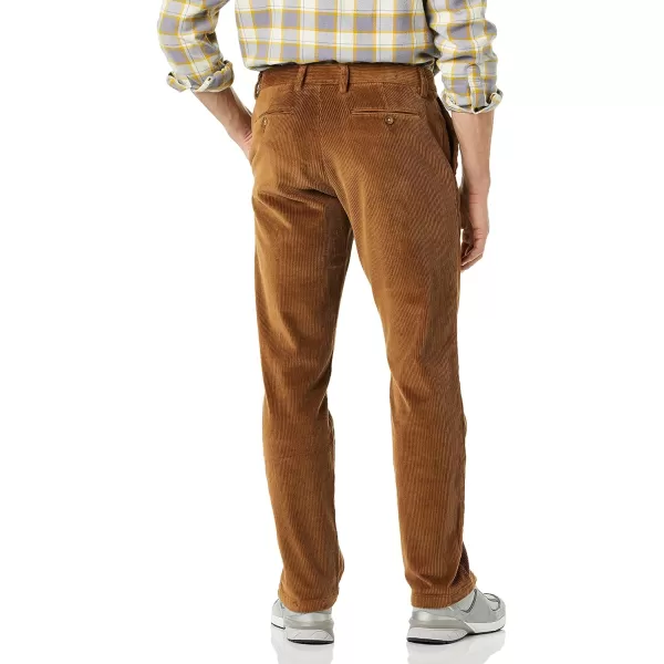 Amazon Essentials Mens SlimFit Corduroy Chino PantLight Brown