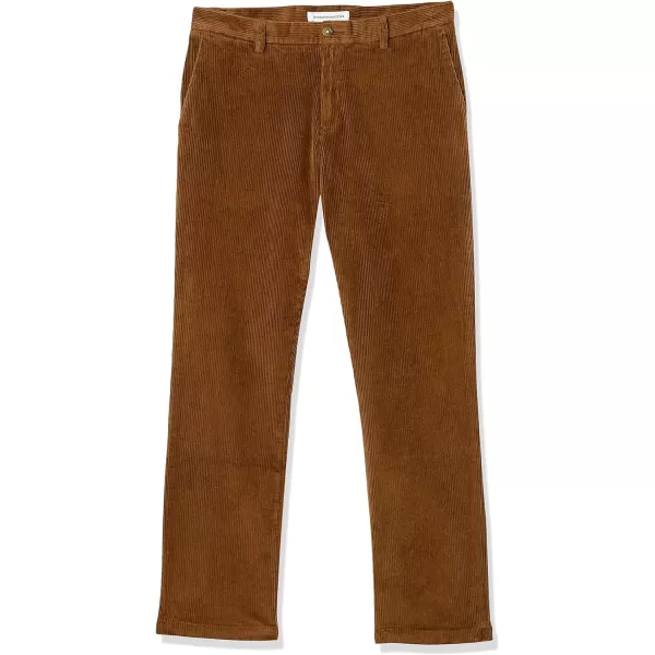 Amazon Essentials Mens SlimFit Corduroy Chino PantLight Brown