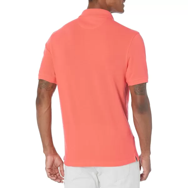 Amazon Essentials Mens SlimFit Cotton Pique Polo ShirtCoral Orange