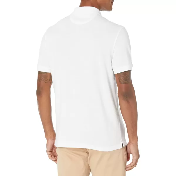 Amazon Essentials Mens SlimFit Cotton Pique Polo ShirtWhite