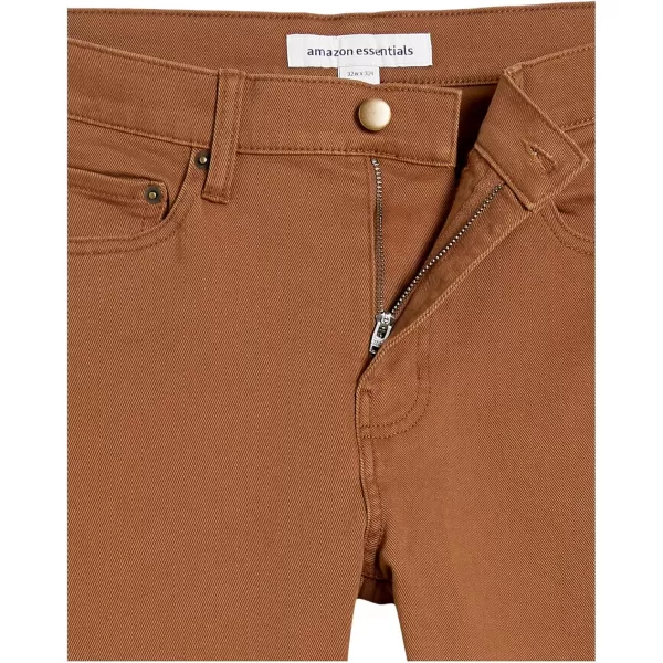 Amazon Essentials Mens SlimFit JeansDark Khaki Brown