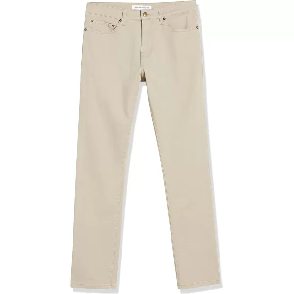 Amazon Essentials Mens SlimFit JeansLight Khaki Brown