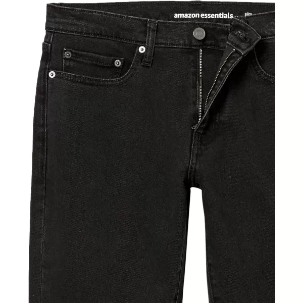 Amazon Essentials Mens SlimFit JeansWashed Black