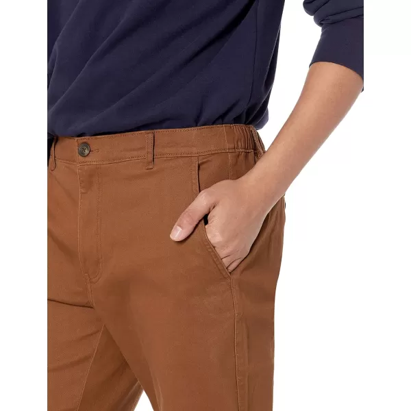 Amazon Essentials Mens SlimFit Jogger PantDark Khaki Brown