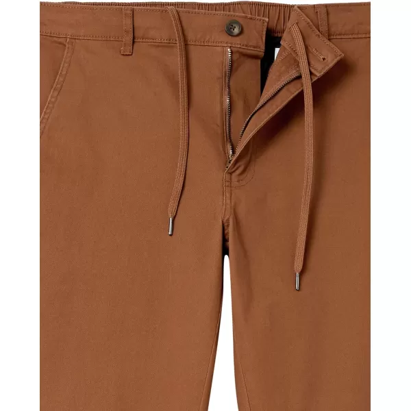 Amazon Essentials Mens SlimFit Jogger PantDark Khaki Brown