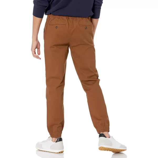 Amazon Essentials Mens SlimFit Jogger PantDark Khaki Brown