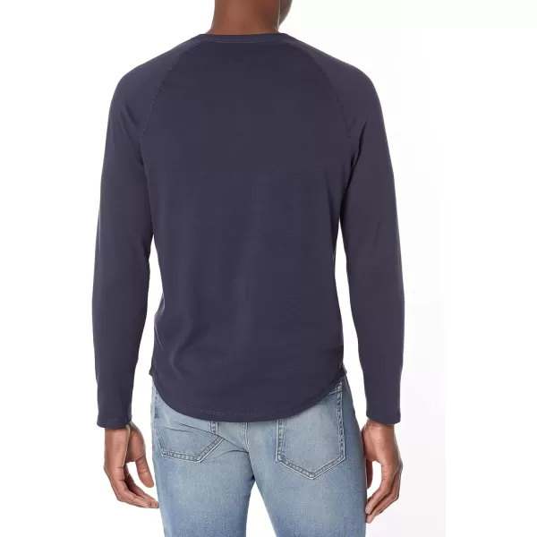 Amazon Essentials Mens SlimFit LongSleeve Henley ShirtNavy