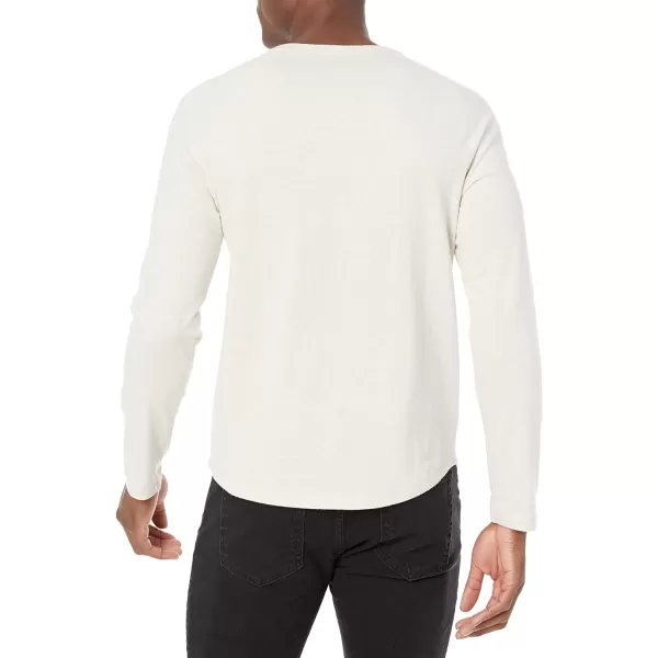 Amazon Essentials Mens SlimFit LongSleeve Henley ShirtOatmeal Heather