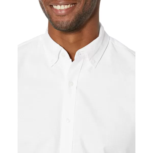 Amazon Essentials Mens SlimFit LongSleeve Oxford ShirtWhite