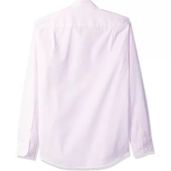 Amazon Essentials Mens SlimFit LongSleeve Poplin ShirtPink