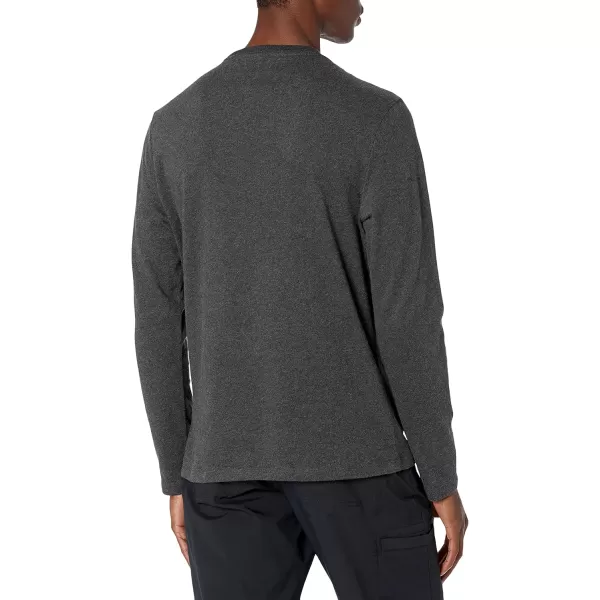 Amazon Essentials Mens SlimFit LongSleeve TShirtCharcoal Heather Pocket