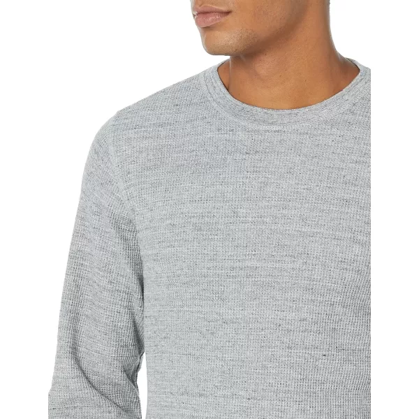 Amazon Essentials Mens SlimFit LongSleeve Waffle ShirtLight Grey Heather