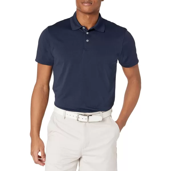 Amazon Essentials Mens SlimFit QuickDry Golf Polo ShirtPolyester Dark Navy