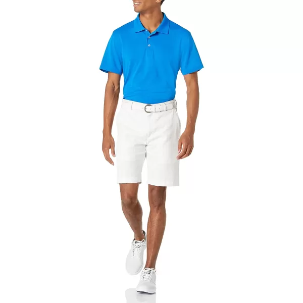 Amazon Essentials Mens SlimFit QuickDry Golf Polo ShirtPolyester Metallic Blue