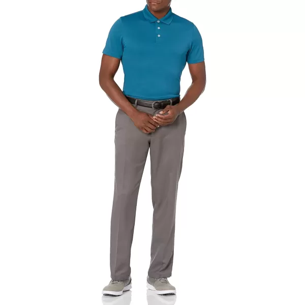 Amazon Essentials Mens SlimFit QuickDry Golf Polo ShirtRecycled Polyester Dark Blue