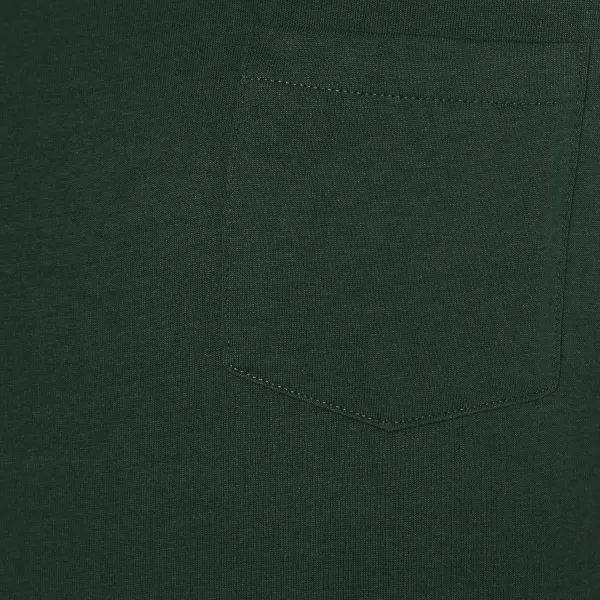 Amazon Essentials Mens SlimFit ShortSleeve Crewneck Pocket TShirt Pack of 2Dark Green