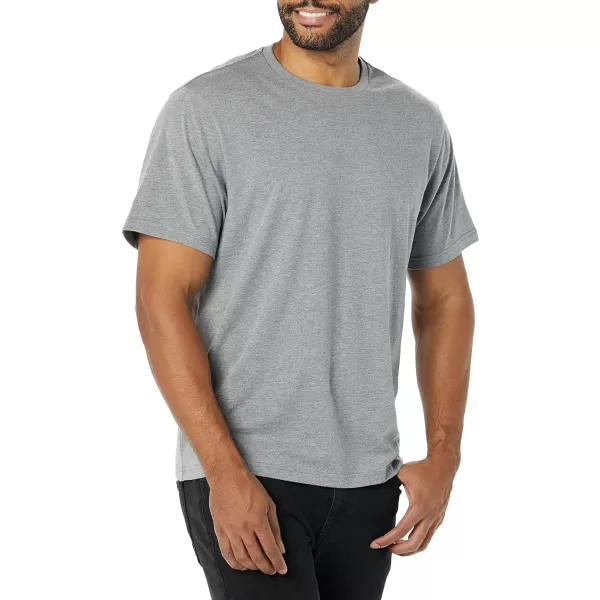 Amazon Essentials Mens SlimFit ShortSleeve Crewneck Pocket TShirt Pack of 2Grey Heather