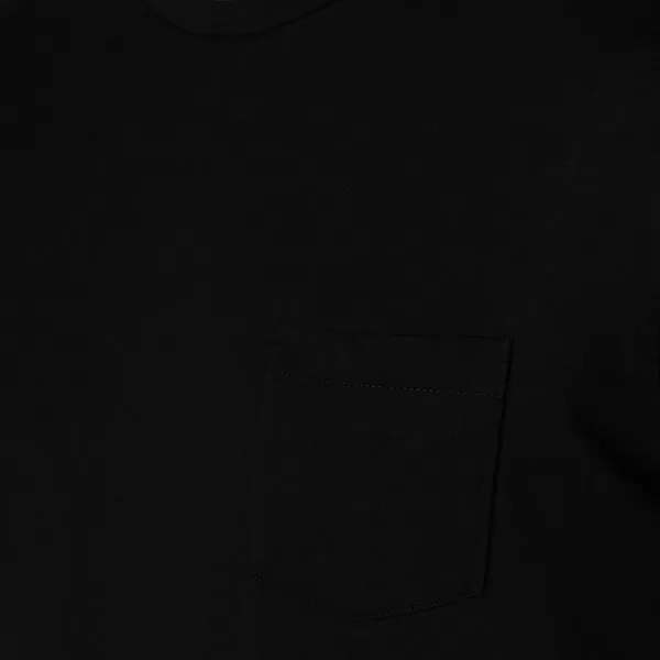 Amazon Essentials Mens SlimFit ShortSleeve Crewneck Pocket TShirt Pack of 2Washed Black