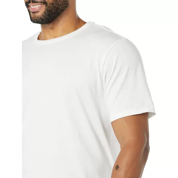 Amazon Essentials Mens SlimFit ShortSleeve Crewneck Pocket TShirt Pack of 2White